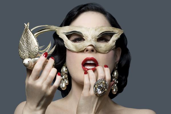 Photograph Scott Nathan Dita Von Teese  Dali on One Eyeland